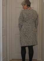 Karen Drape dress back (Oops I wasn't ready for that picture!)